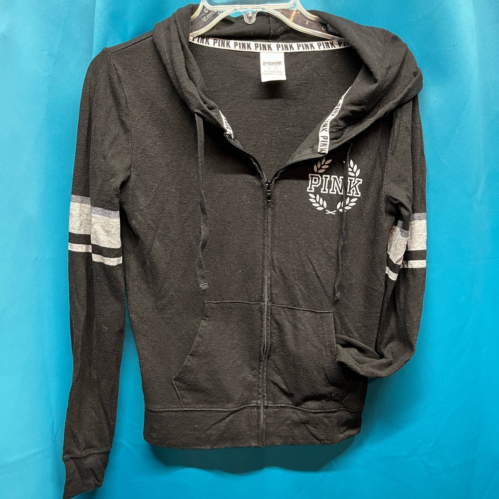 Pink full zip hoodie